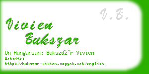 vivien bukszar business card